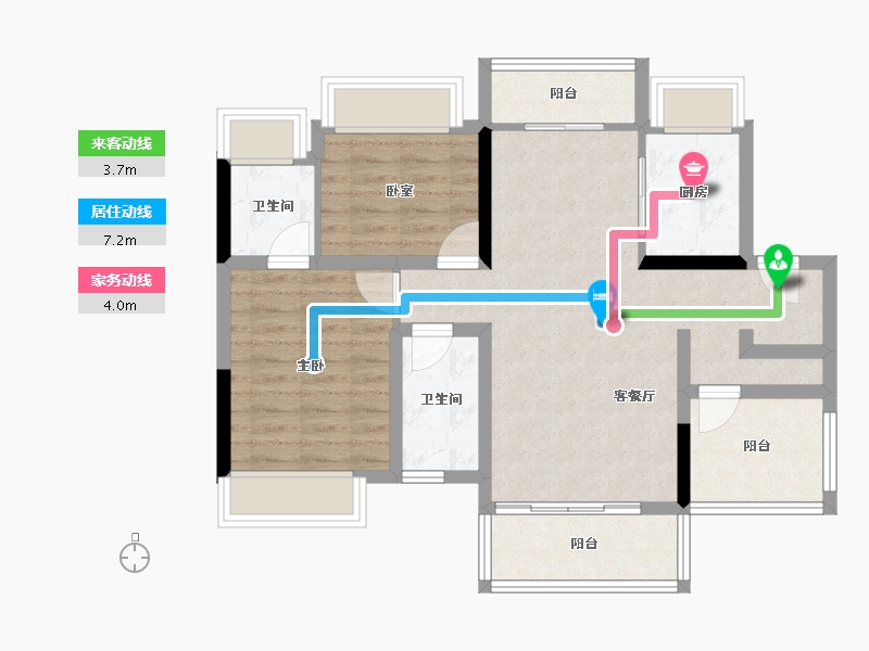 广东省-中山市-时光樾-75.11-户型库-动静线