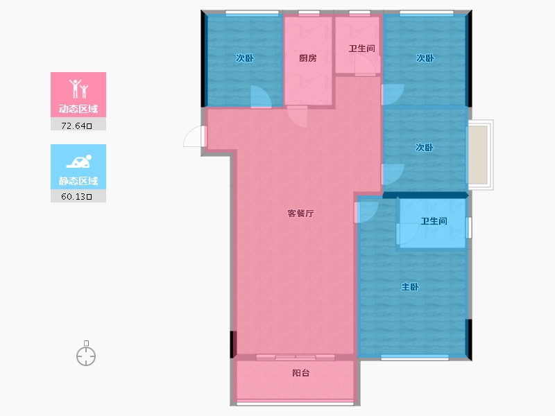 福建省-莆田市-滨江雅郡B区-121.50-户型库-动静分区