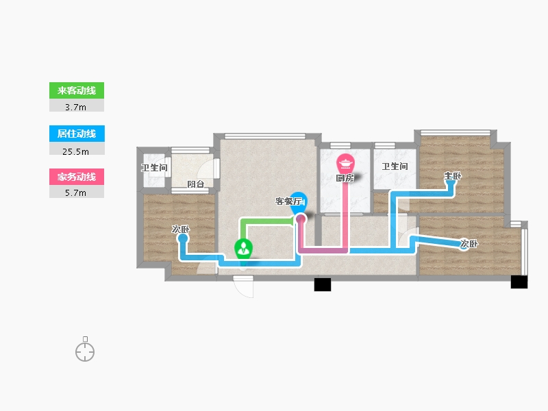 广东省-梅州市-翰林院A02-70.00-户型库-动静线