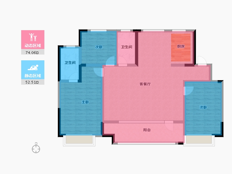 山东省-青岛市-青特云境-113.55-户型库-动静分区