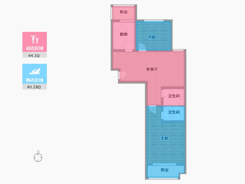 河北省-邯郸市-美意苑-75.00-户型库-动静分区