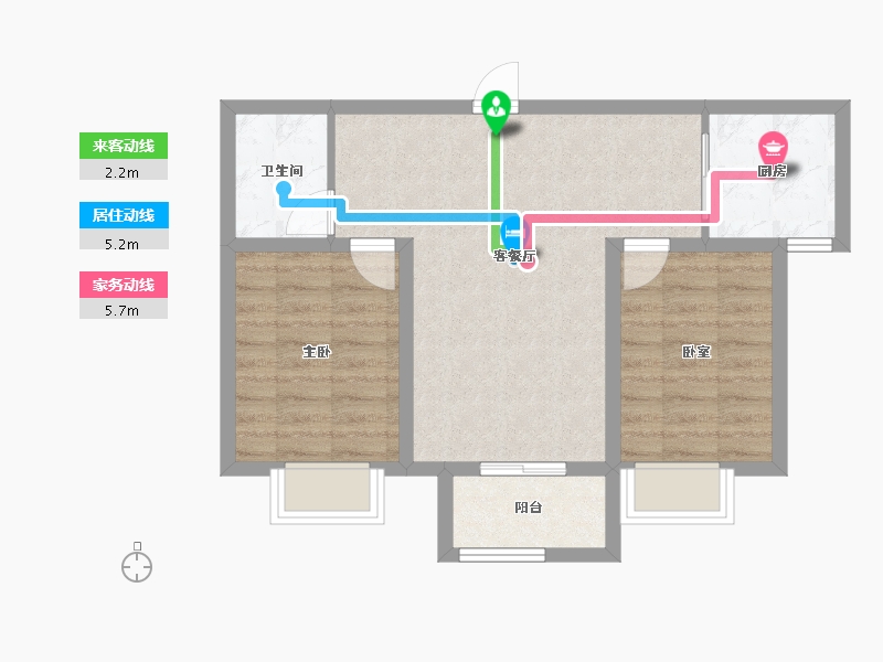 河北省-石家庄市-巨科合园-59.97-户型库-动静线