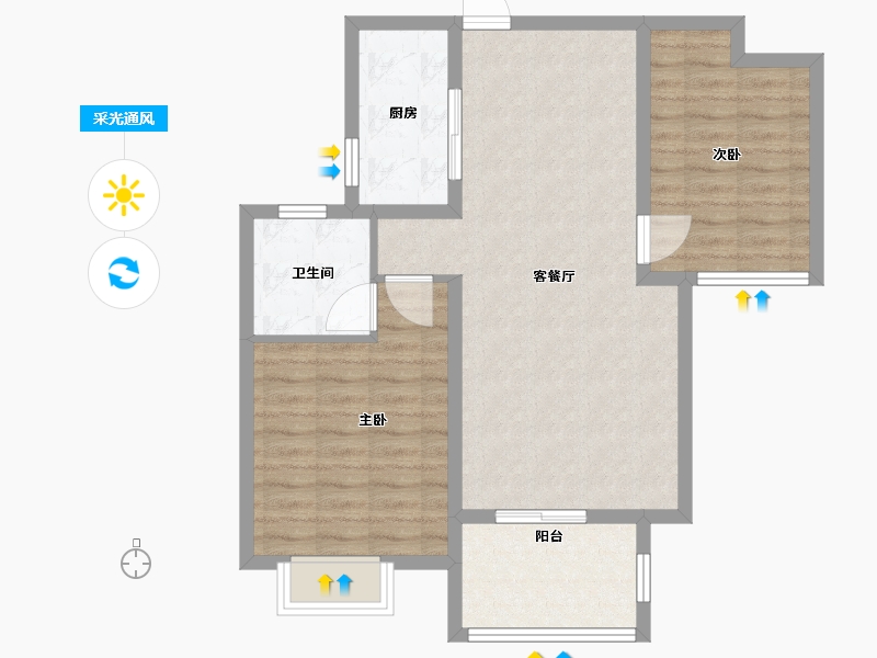 河北省-石家庄市-尚宾城-77.20-户型库-采光通风