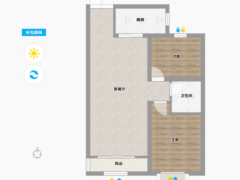 河北省-石家庄市-尚宾城-62.02-户型库-采光通风