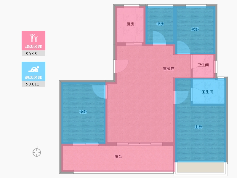 山东省-烟台市-缦云万境-100.01-户型库-动静分区