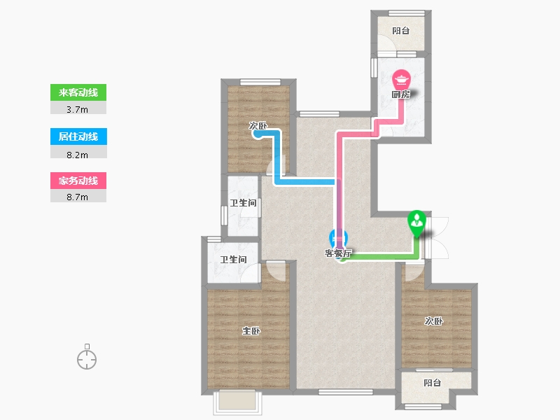 山东省-潍坊市-城投奥文公馆-102.36-户型库-动静线