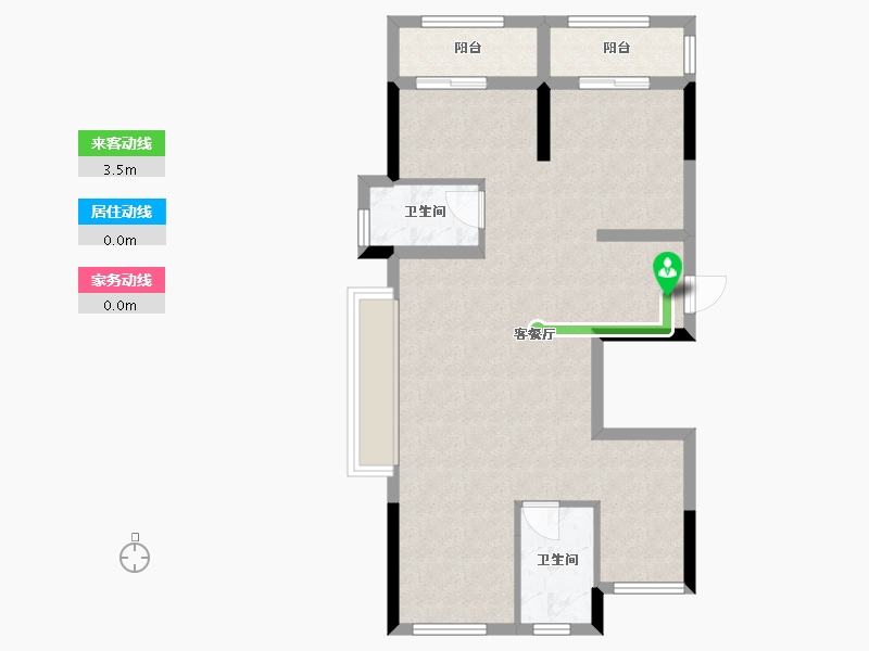 浙江省-衢州市-碧桂园·江湾半岛-88.00-户型库-动静线