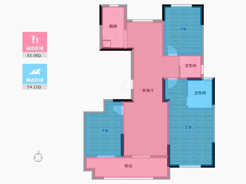 湖北省-武汉市-华发中城中央公园-104.00-户型库-动静分区