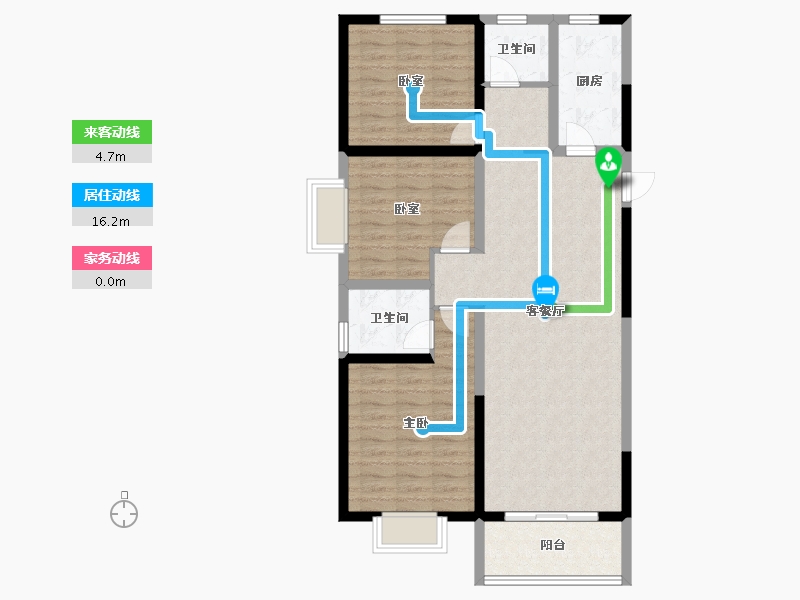 河南省-郑州市-宏江溢彩年华-93.71-户型库-动静线