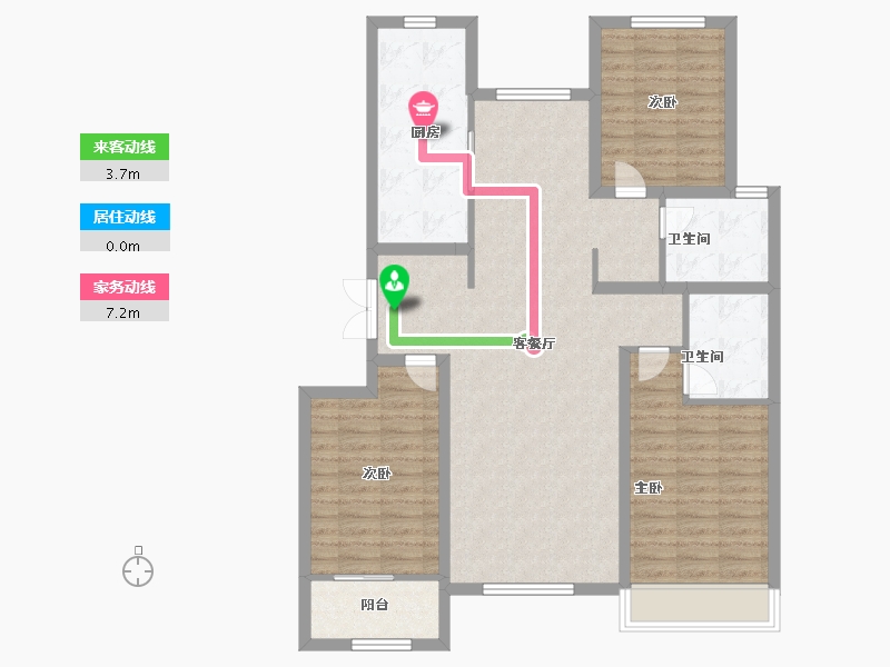 山东省-潍坊市-东方天韵韵和园-106.20-户型库-动静线