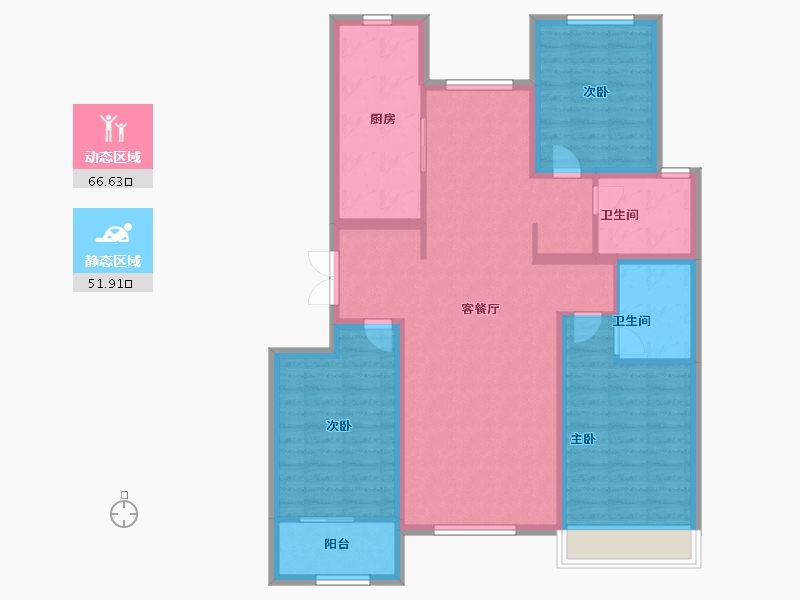 山东省-潍坊市-东方天韵韵和园-106.20-户型库-动静分区