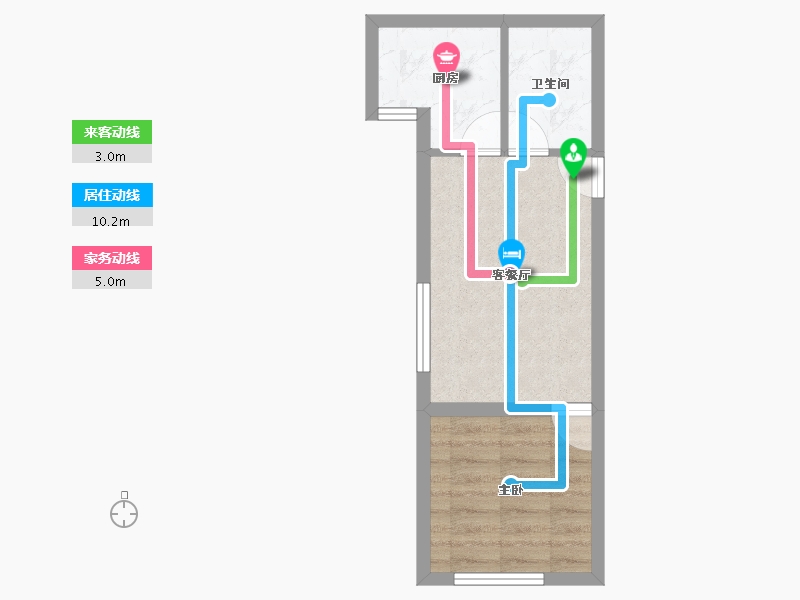 陕西省-西安市-当代宏府MOMA-34.31-户型库-动静线