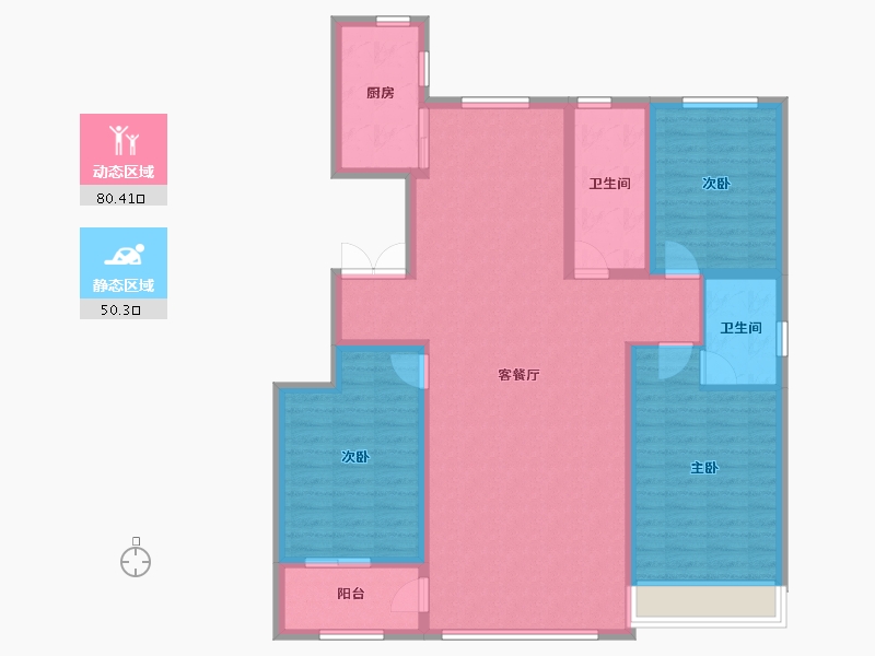 山东省-潍坊市-东方天韵韵和园-117.99-户型库-动静分区