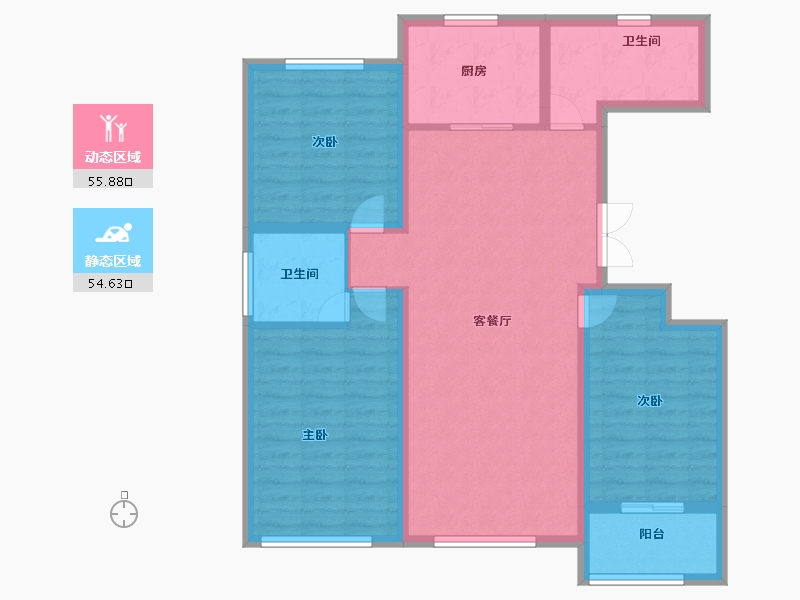 山东省-潍坊市-东方天韵韵和园-99.20-户型库-动静分区