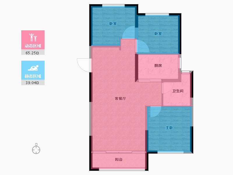 山东省-潍坊市-创投·潍州金谷-95.21-户型库-动静分区