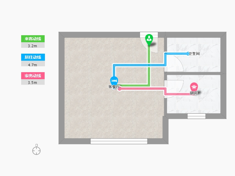 陕西省-西安市-当代宏府MOMA-27.30-户型库-动静线