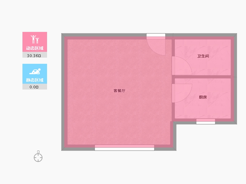 陕西省-西安市-当代宏府MOMA-27.30-户型库-动静分区