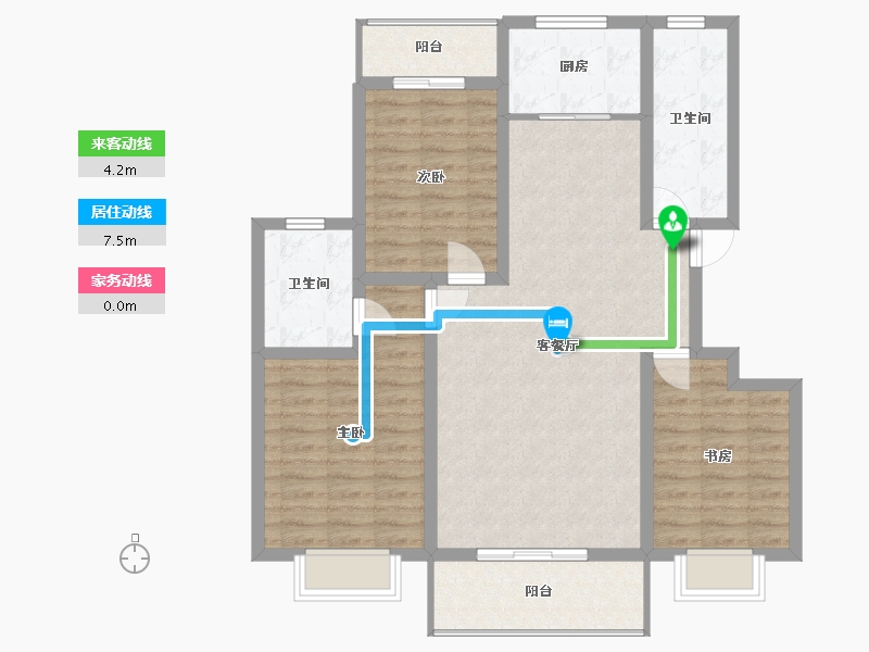 陕西省-西安市-天鹅湖-99.15-户型库-动静线