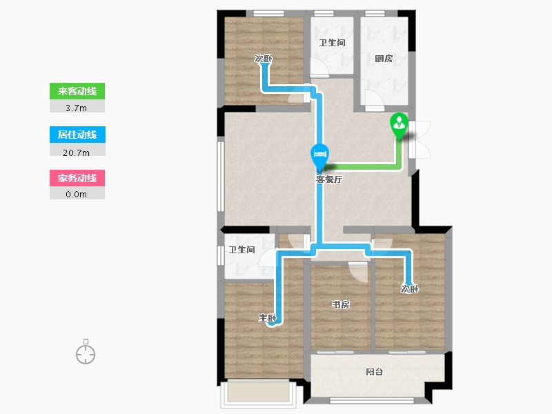 山东省-潍坊市-天同凤凰国际-94.20-户型库-动静线