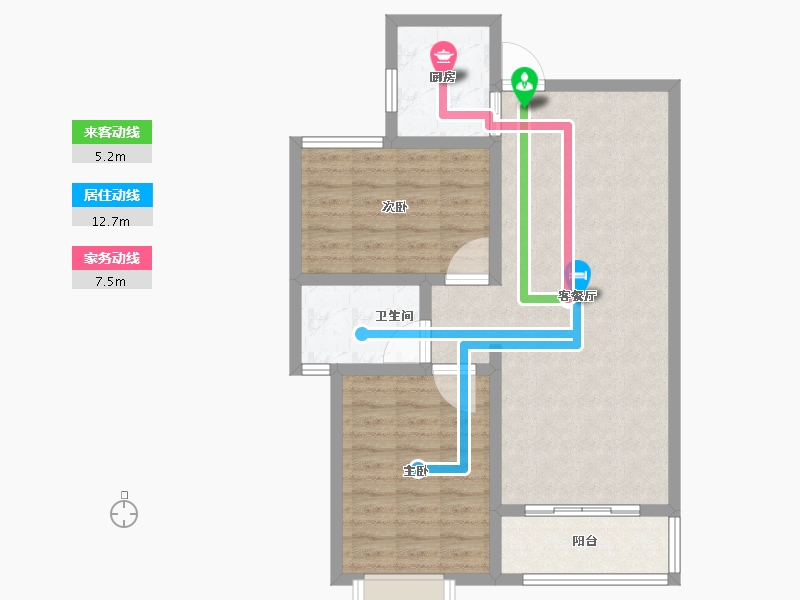 陕西省-西安市-盛唐融城-79.21-户型库-动静线