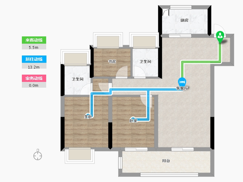 湖北省-武汉市-​博大学府城-77.61-户型库-动静线