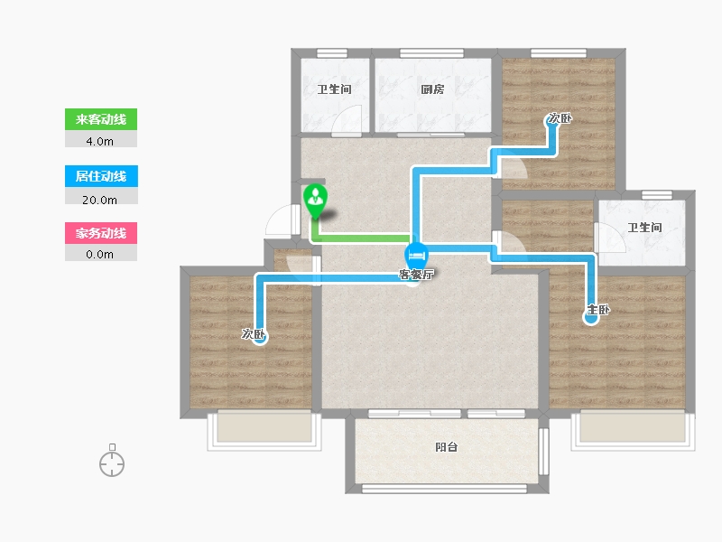 山东省-聊城市-星光璟园-97.00-户型库-动静线