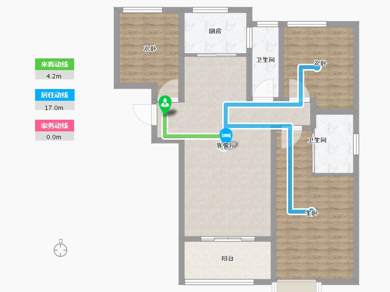 陕西省-西安市-盛唐融城-102.41-户型库-动静线