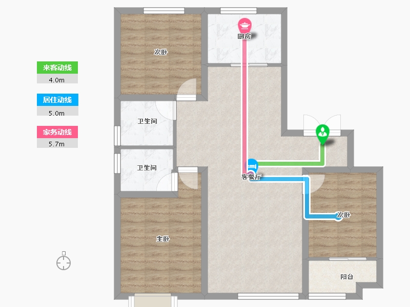 山东省-潍坊市-城投奥文公馆-89.84-户型库-动静线