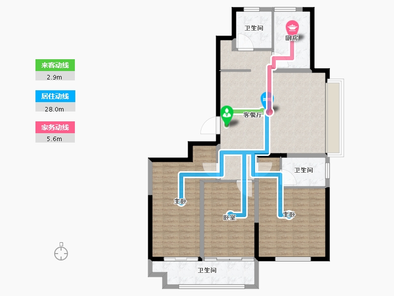 山东省-潍坊市-创投·潍州金谷-116.01-户型库-动静线