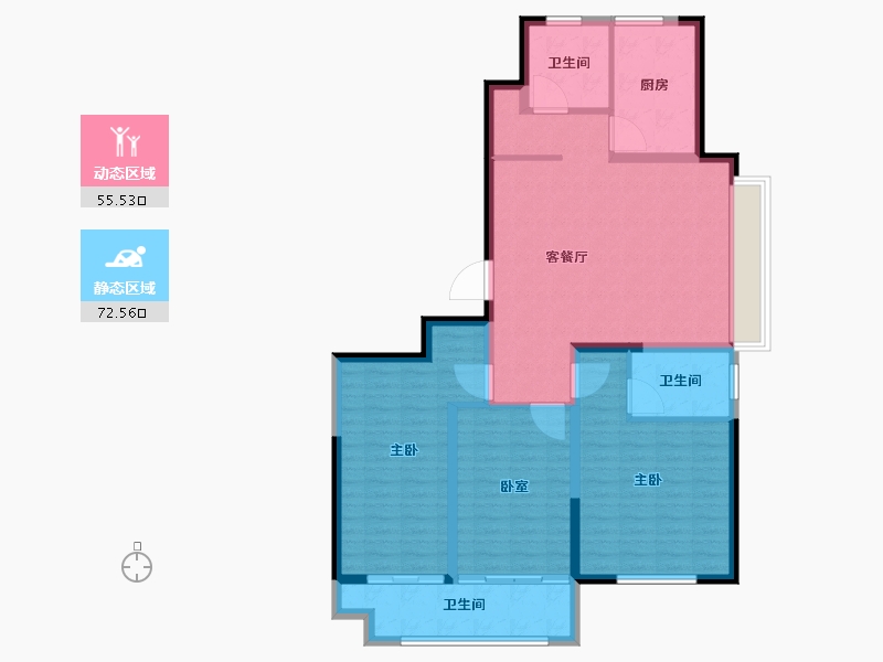 山东省-潍坊市-创投·潍州金谷-116.01-户型库-动静分区