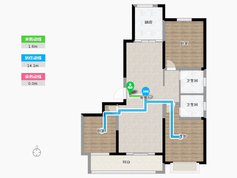 山东省-潍坊市-创投·潍州金谷-119.20-户型库-动静线