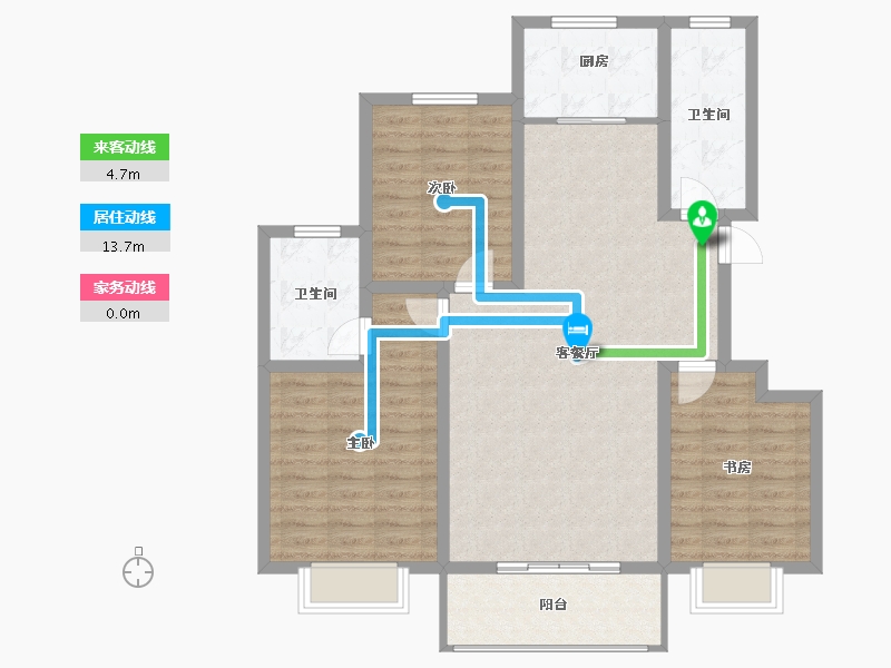 陕西省-西安市-天鹅湖-100.15-户型库-动静线