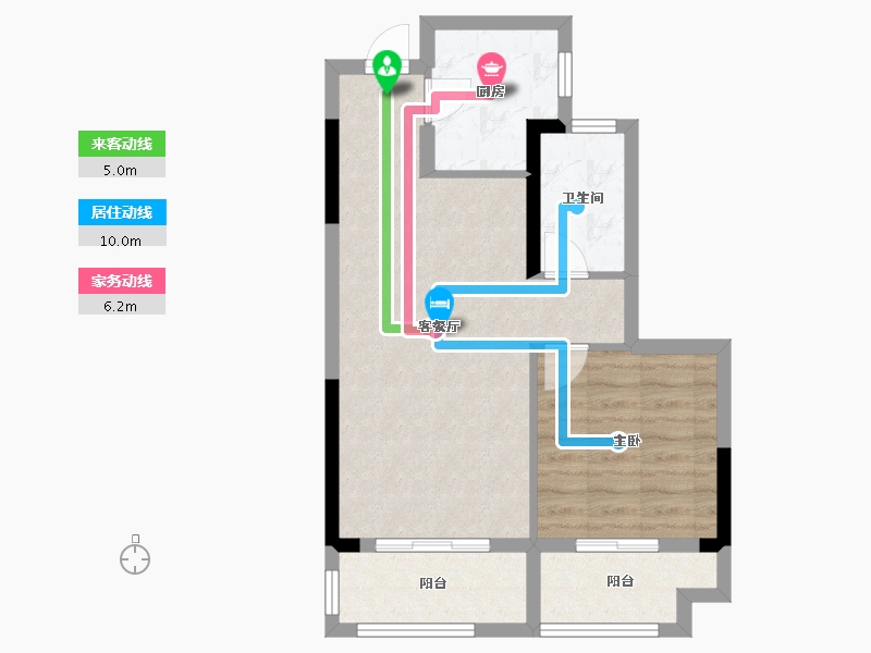 湖北省-武汉市-百瑞景滨江生活区-57.03-户型库-动静线