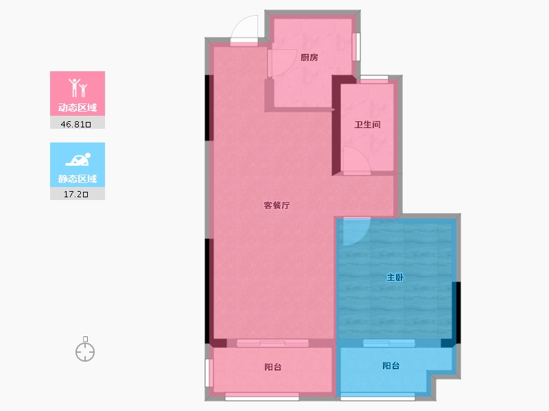 湖北省-武汉市-百瑞景滨江生活区-57.03-户型库-动静分区