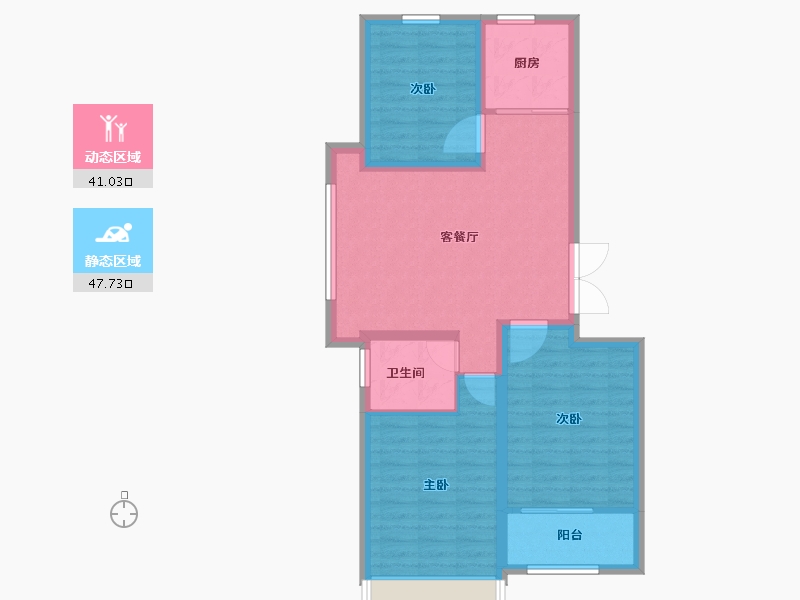 山东省-潍坊市-东方天韵韵和园-79.71-户型库-动静分区