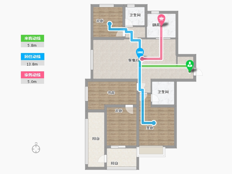 山东省-潍坊市-歌尔绿城-112.00-户型库-动静线