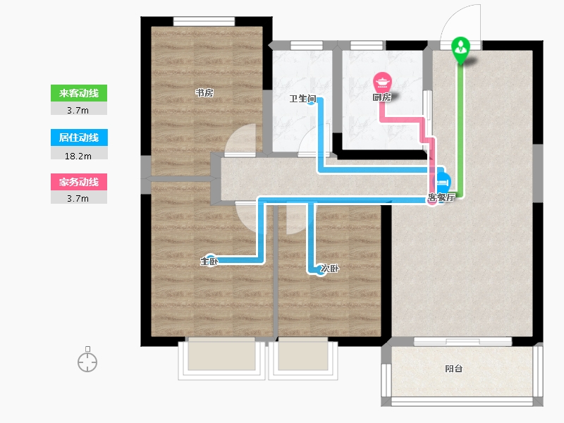 湖北省-武汉市-中建铂公馆-71.21-户型库-动静线