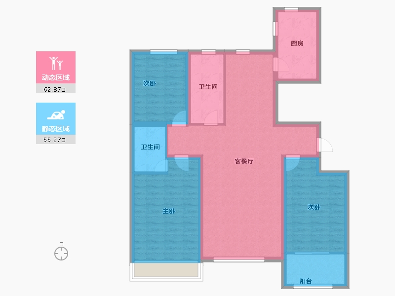 山东省-潍坊市-东方天韵韵和园-106.00-户型库-动静分区