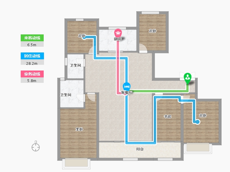 山东省-潍坊市-城投奥文公馆-149.97-户型库-动静线