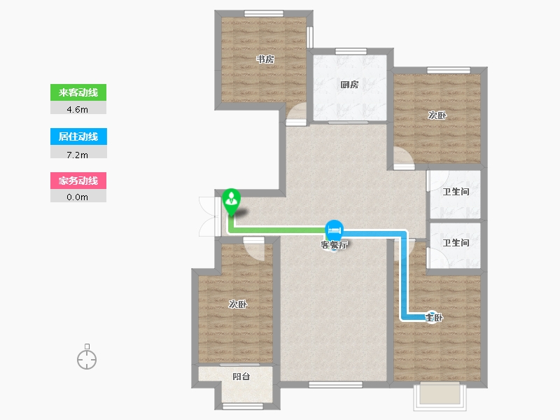 山东省-潍坊市-城投奥文公馆-110.24-户型库-动静线