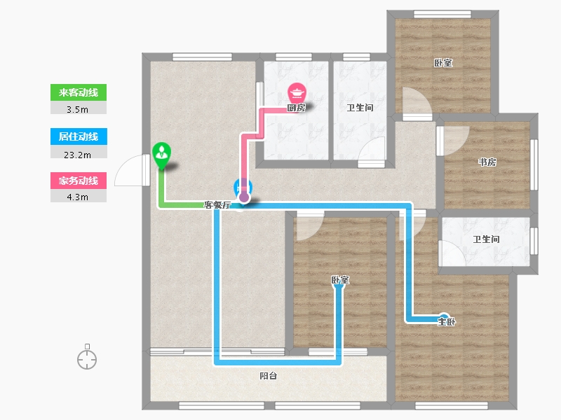 山东省-潍坊市-创投·潍州金谷-116.00-户型库-动静线