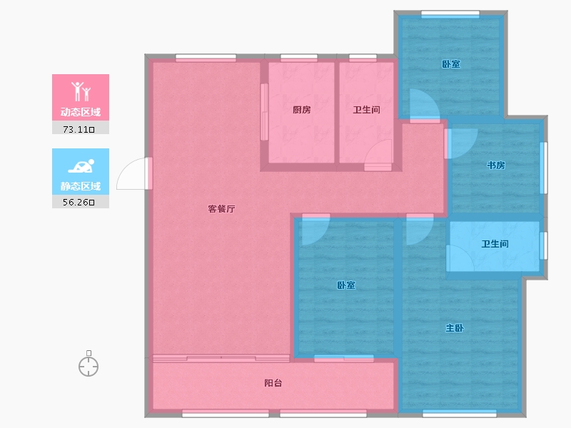 山东省-潍坊市-创投·潍州金谷-116.00-户型库-动静分区