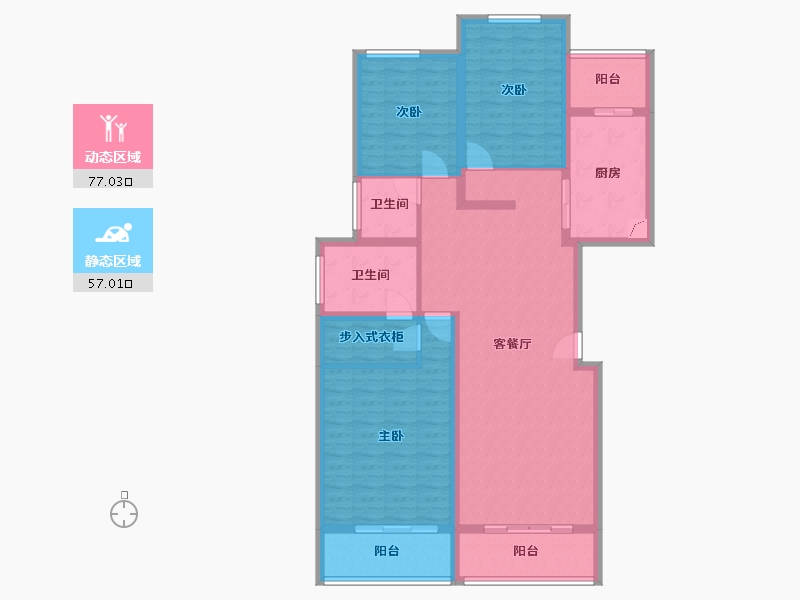 河南省-三门峡市-滨溪花园-120.00-户型库-动静分区