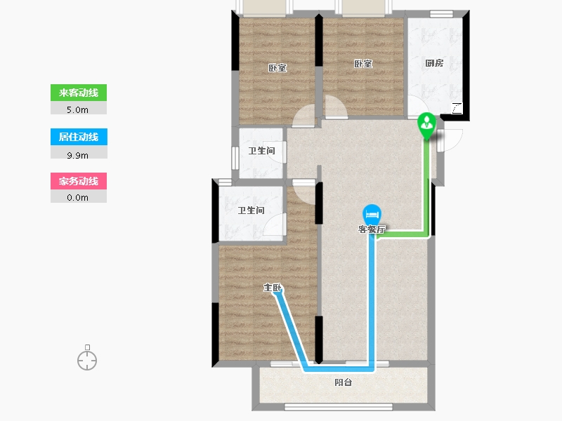 湖北省-武汉市-宝业星毓府-91.18-户型库-动静线