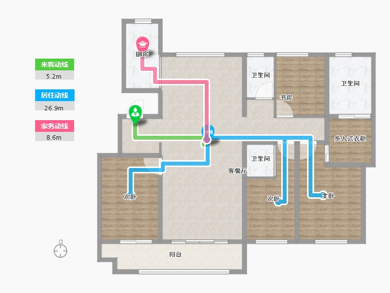 山东省-潍坊市-—象澜湾-162.40-户型库-动静线