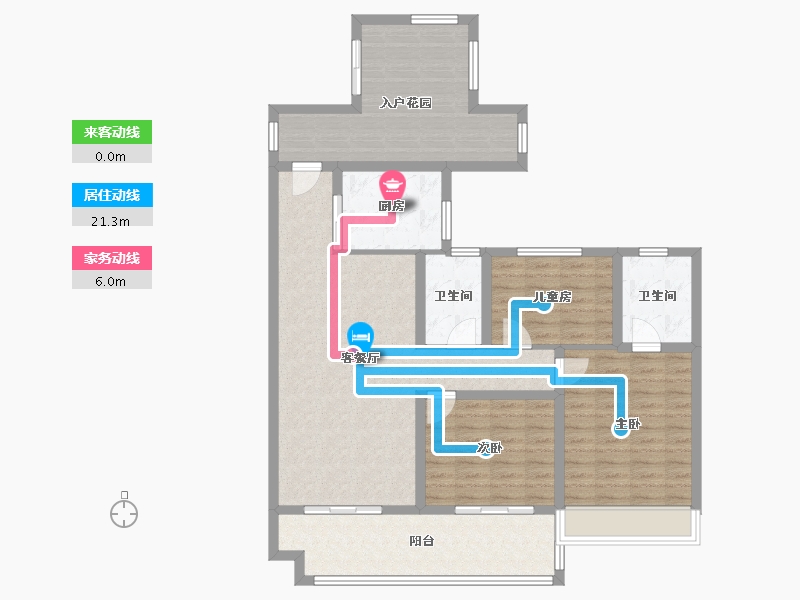 安徽省-宿州市-中煤华府-99.62-户型库-动静线