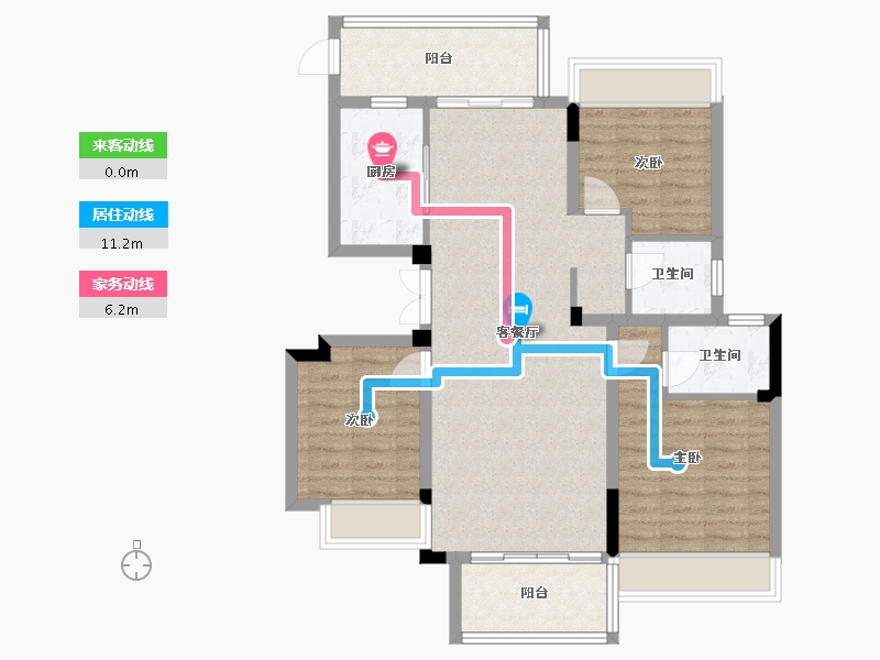 河南省-信阳市-半山学府-90.00-户型库-动静线