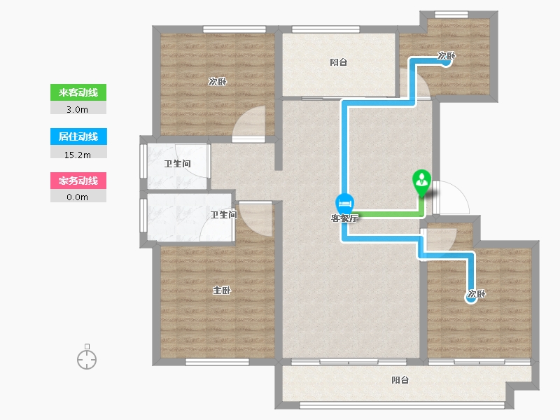 山东省-潍坊市-—象澜湾-120.81-户型库-动静线