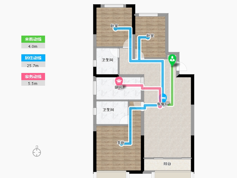 陕西省-西安市-华润置地紫云府-93.01-户型库-动静线