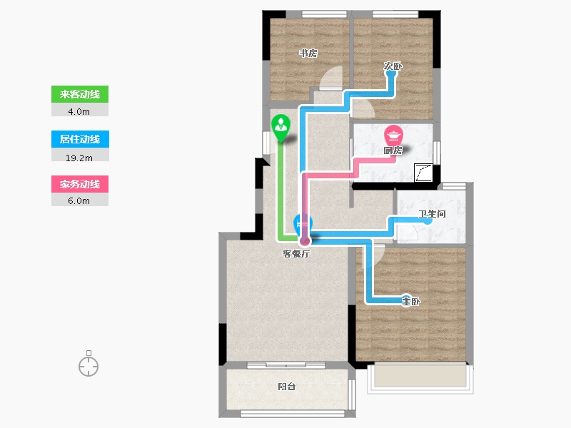 江苏省-无锡市-宝龙TOD未来新城-81.05-户型库-动静线